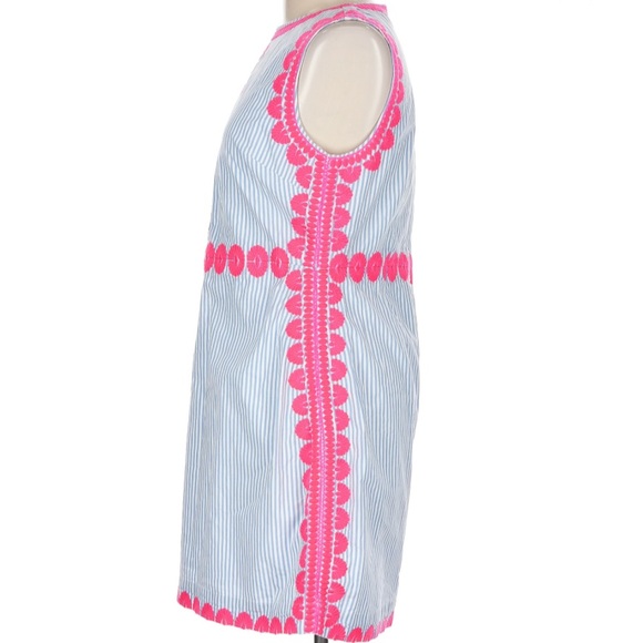 Vineyard Vines Pink, Blue and White Striped Dress - Picture 4 of 6